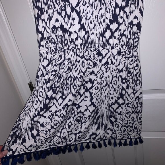Lilly Pulitzer - Jarrett Romper in Bright Navy Pineapple Party - Size XS - Picture 5 of 6
